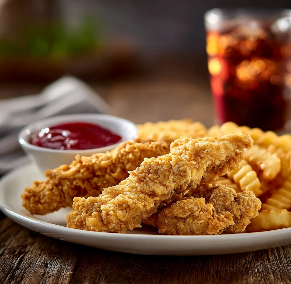 🍗 3 Piece Chicken Strips & Fries With Small Drink