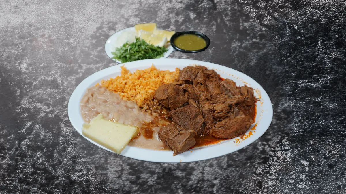 Birria Combination Plate W/Consome