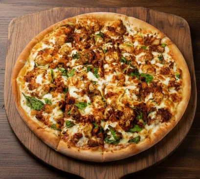 🍕 Chicken Bacon Spinach Pizza