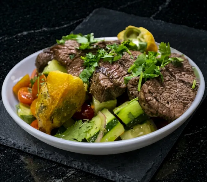 🥗🥩 Bistro Steak Salad with Jalapeno Popper