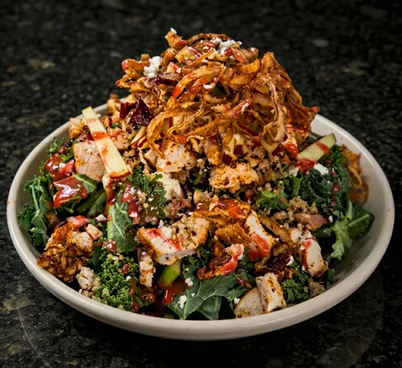 🥬 Red Organic Quinoa and Kale Salad 