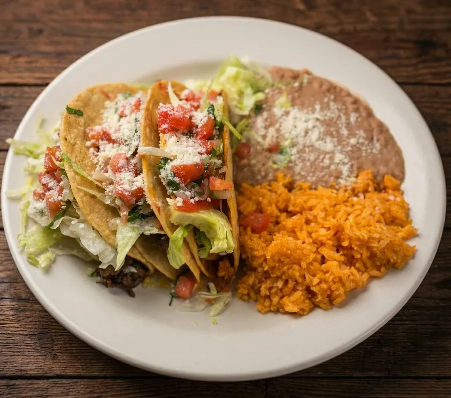 🌮 Combo #4 - 3 Hard Shell Tacos