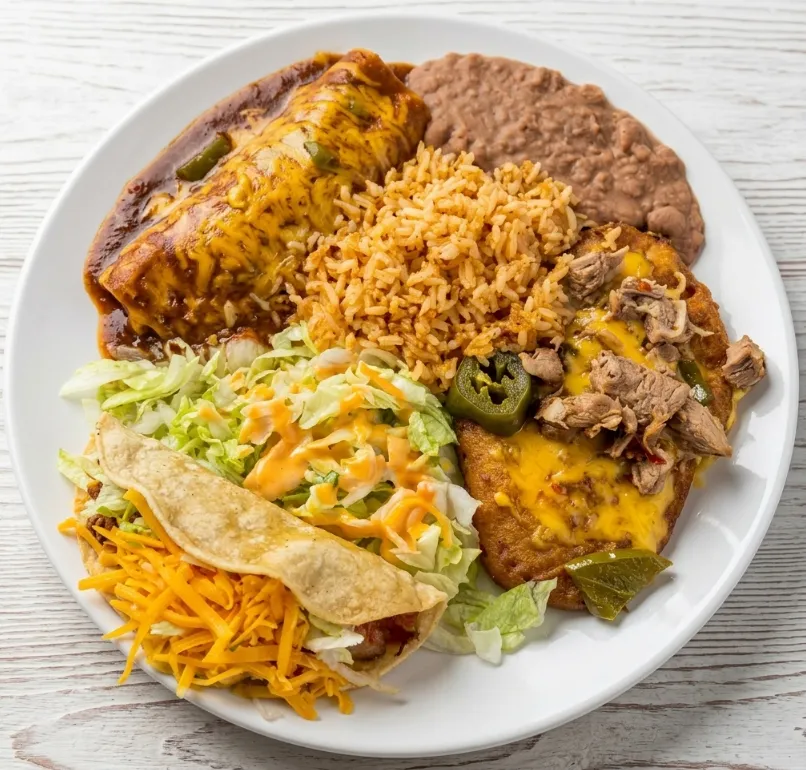 🧀 1. Cheese Enchilada, Taco & Chile Relleno
