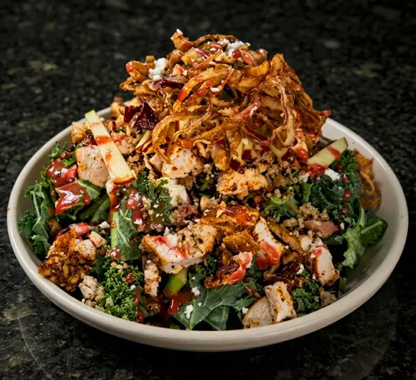 🥗 Red Organic Quinoa & Kale Salad