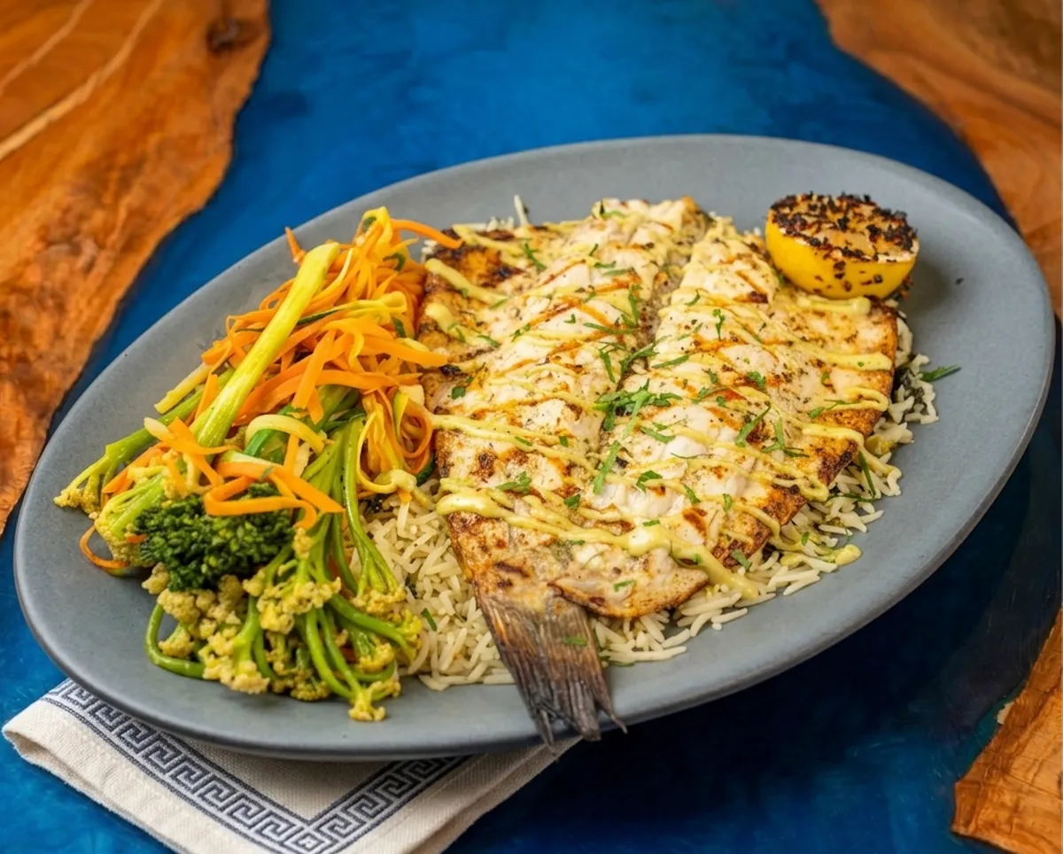 Butterflied Branzino
