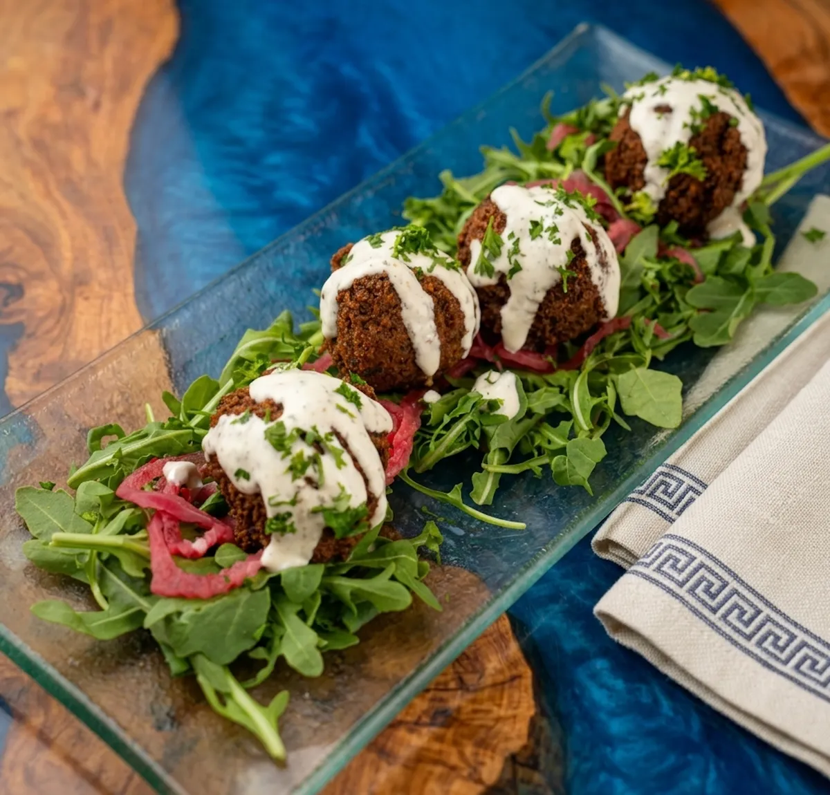 Falafel (4 pcs) & Tzatziki